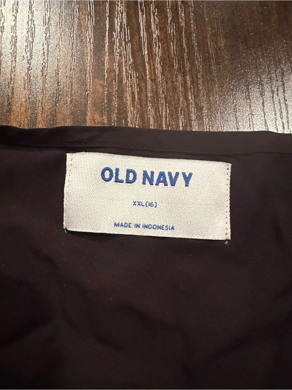 Old Navy Black Camisole with White Floral Embroidery
